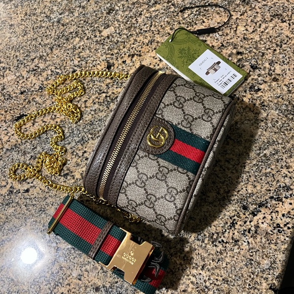 Source Unknown Gray and Brown Bag - Picture 2 of 4